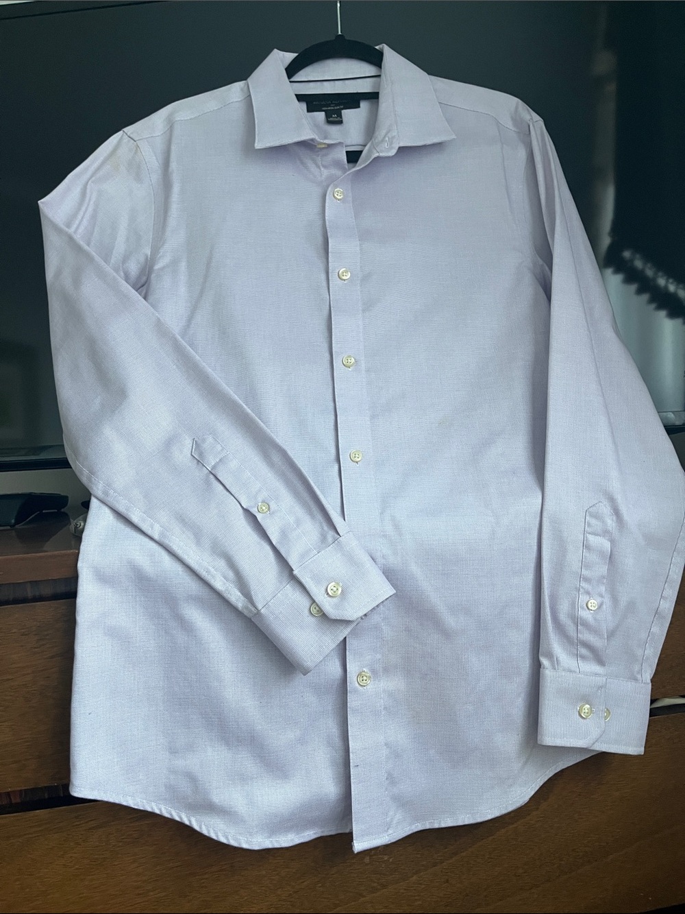 Brand new, Banana Republic Factory Light Lavender Men's Dress Shirt. Never worn.